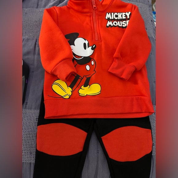 Disney Mickey Mouse Red Toddler Outfit - Picture 1 of 4